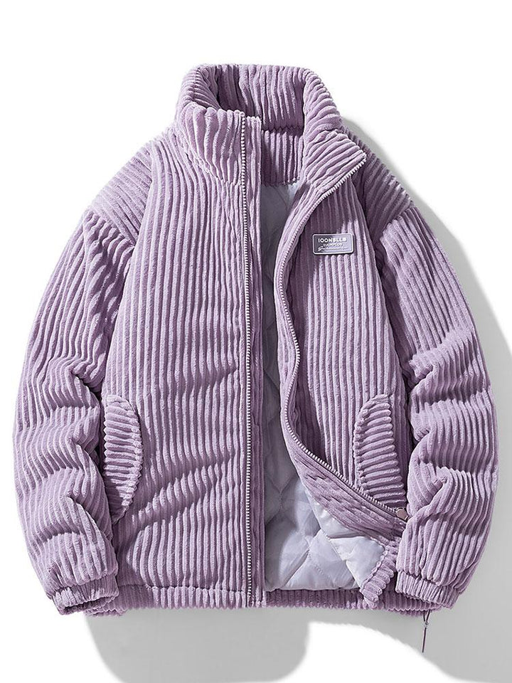 Corduroy Jacka | Varm | Quiltat foder | Vadderad Jacka | Vinterjacka för män-Eva Jonsson