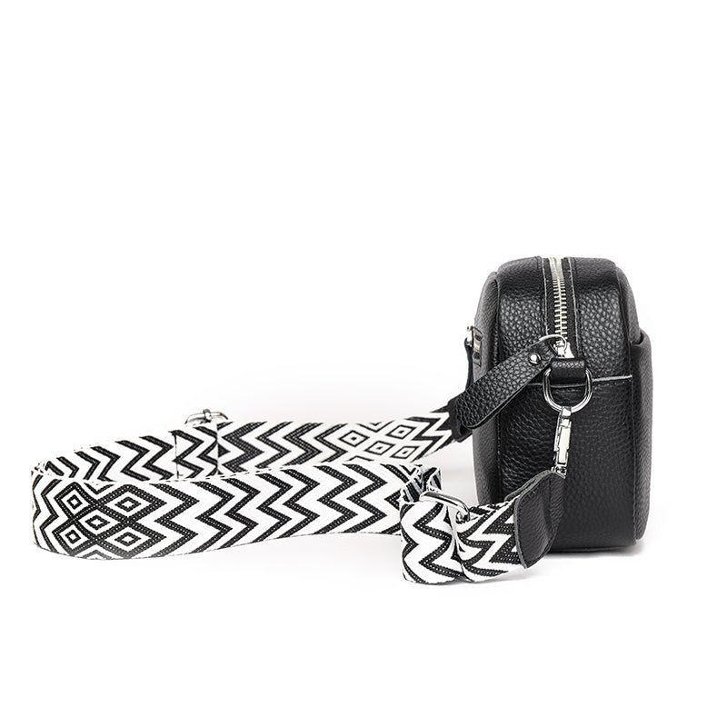 Crossbody Bag | Dragkedja | Liten | Tjock rem Cross Body Bag | Damväskor-Eva Jonsson