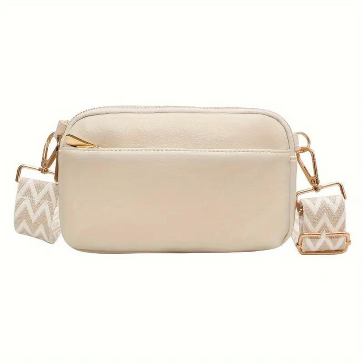 Crossbody-Väska, bred rem, PU-läder, rumpväska, miniväska-Eva Jonsson