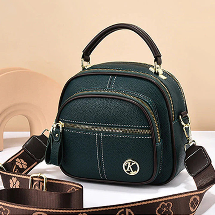 Crossbody-väska | Liten | Dragkedja | Läderväska | Axelremsväska-Eva Jonsson