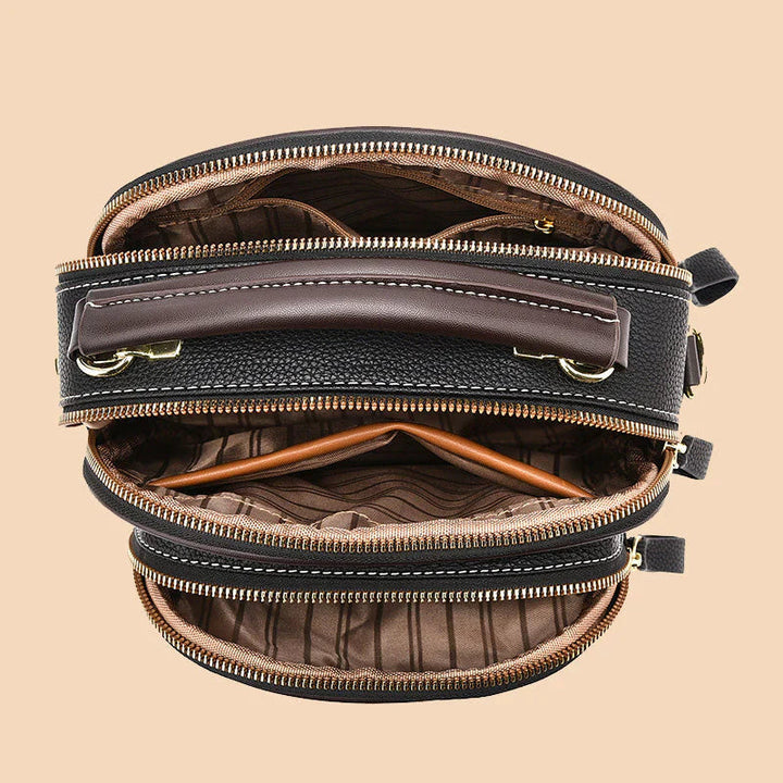 Crossbody-väska | Liten | Dragkedja | Läderväska | Axelremsväska-Eva Jonsson
