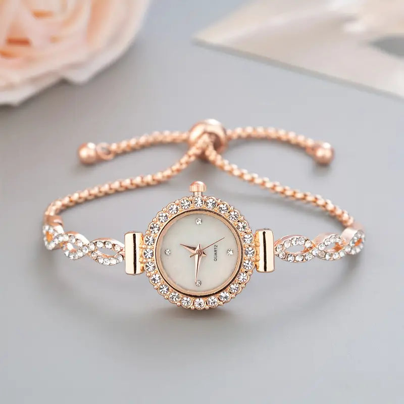 CrystalChrono klocka | Kvartsur med rhinestone för kvinnor-Eva Jonsson