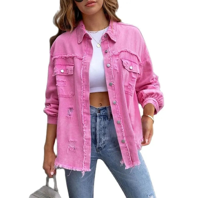 Daisy - Casual överdimensionerad jeansjacka-Eva Jonsson