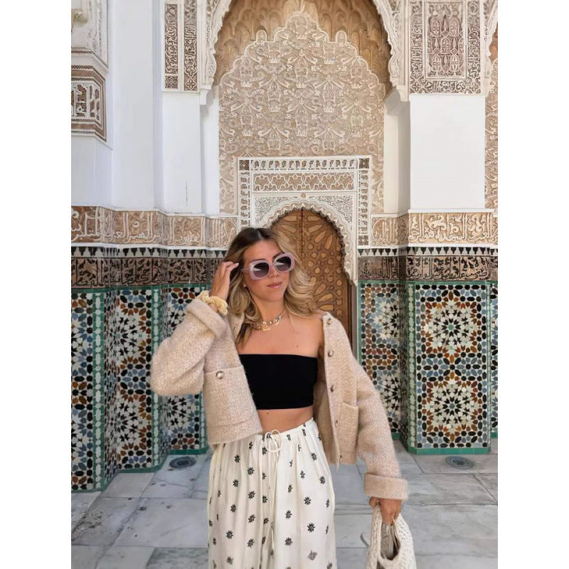 Dam Avslappnad Slaghake med modernt tryck Eva Jonsson-Eva Jonsson