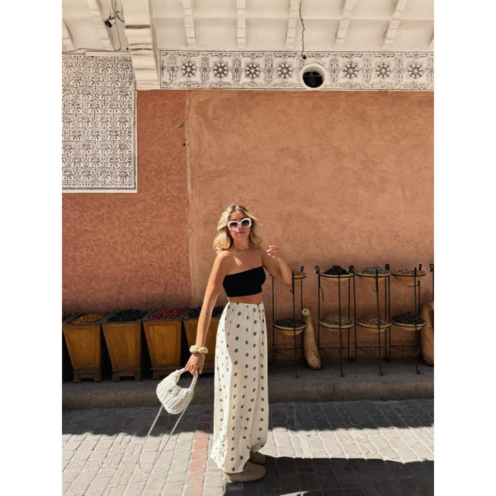 Dam Avslappnad Slaghake med modernt tryck Eva Jonsson-Eva Jonsson