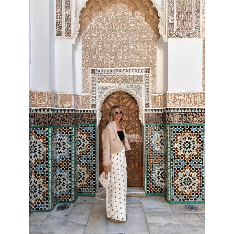 Dam Avslappnad Slaghake med modernt tryck Eva Jonsson-Eva Jonsson