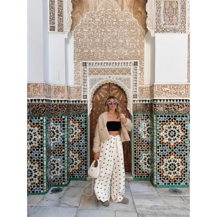 Dam Avslappnad Slaghake med modernt tryck Eva Jonsson-Eva Jonsson