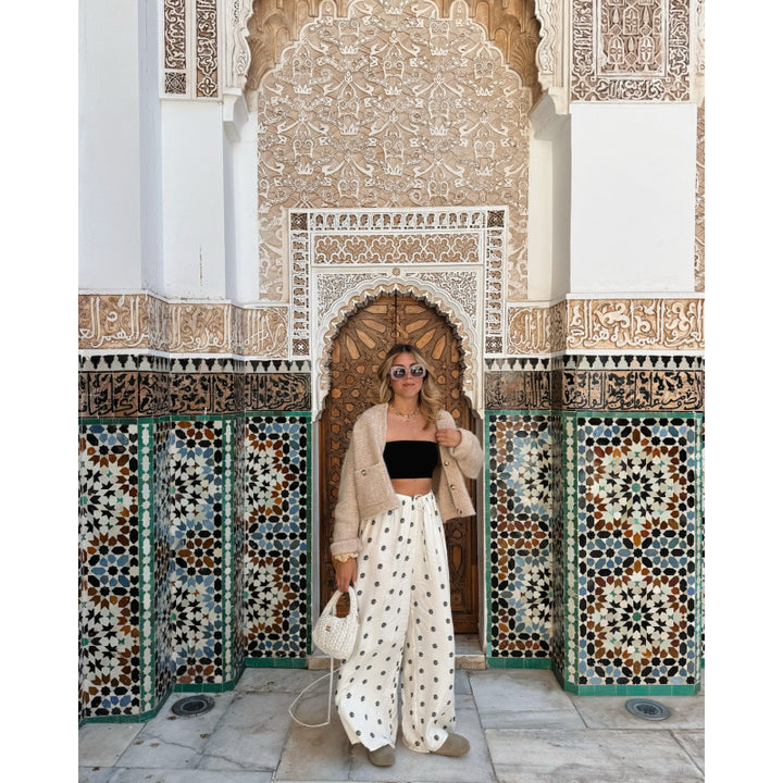 Dam Avslappnad Slaghake med modernt tryck Eva Jonsson-Eva Jonsson