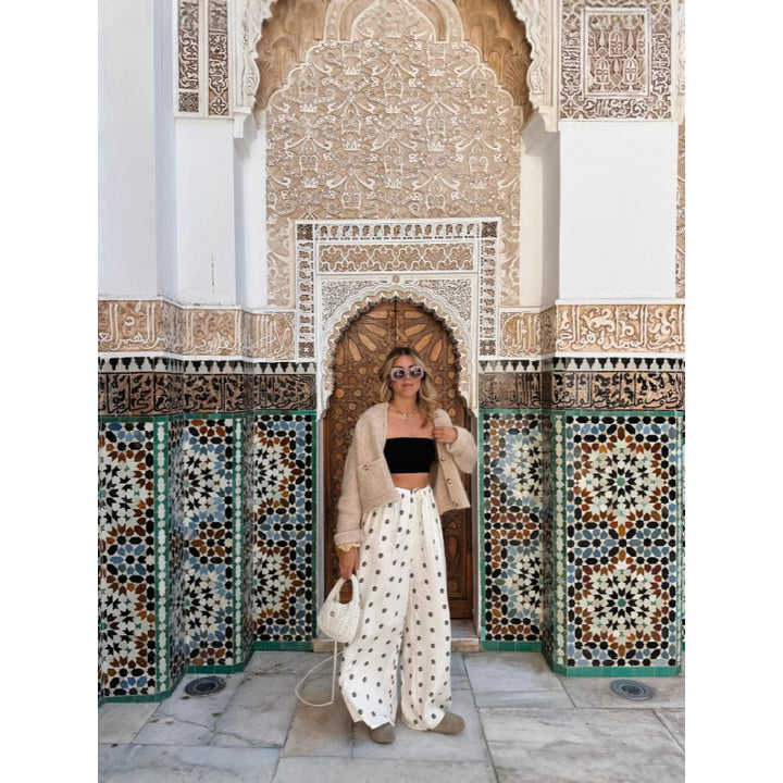 Dam Avslappnad Slaghake med modernt tryck Eva Jonsson-Eva Jonsson