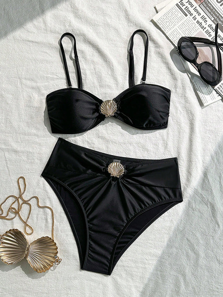 Dam Band-Bikini med skimrande snäckdetalj Mirla-Eva Jonsson