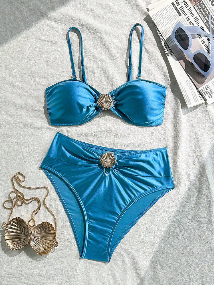 Dam Band-Bikini med skimrande snäckdetalj Mirla-Eva Jonsson