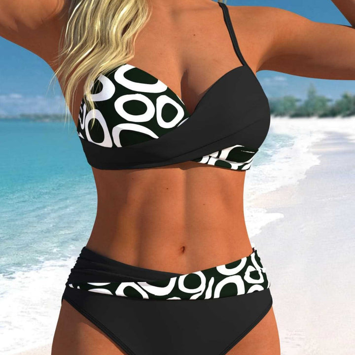 Dam Bikini-set med förförisk omslagsdesign och vackert mönster Mirla-Eva Jonsson