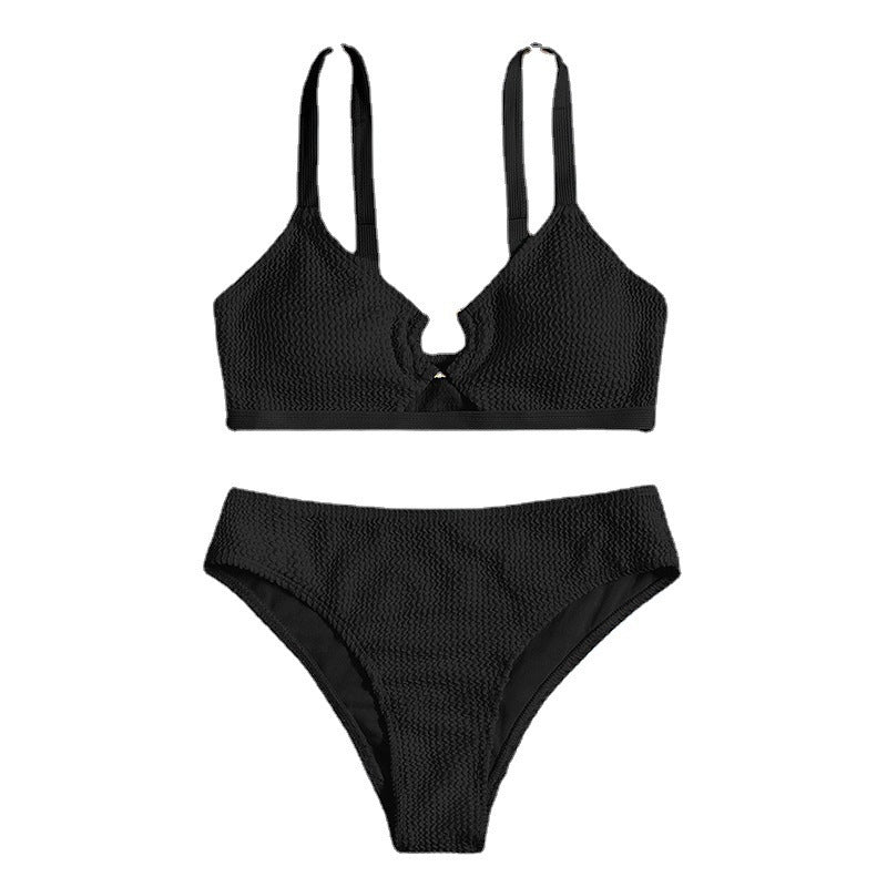 Dam Bikini-set med hög midja och dekorerade band Mirla-Eva Jonsson
