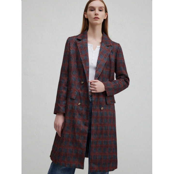 Dam Blazer med rutmönster och snygg design Mirla-Eva Jonsson