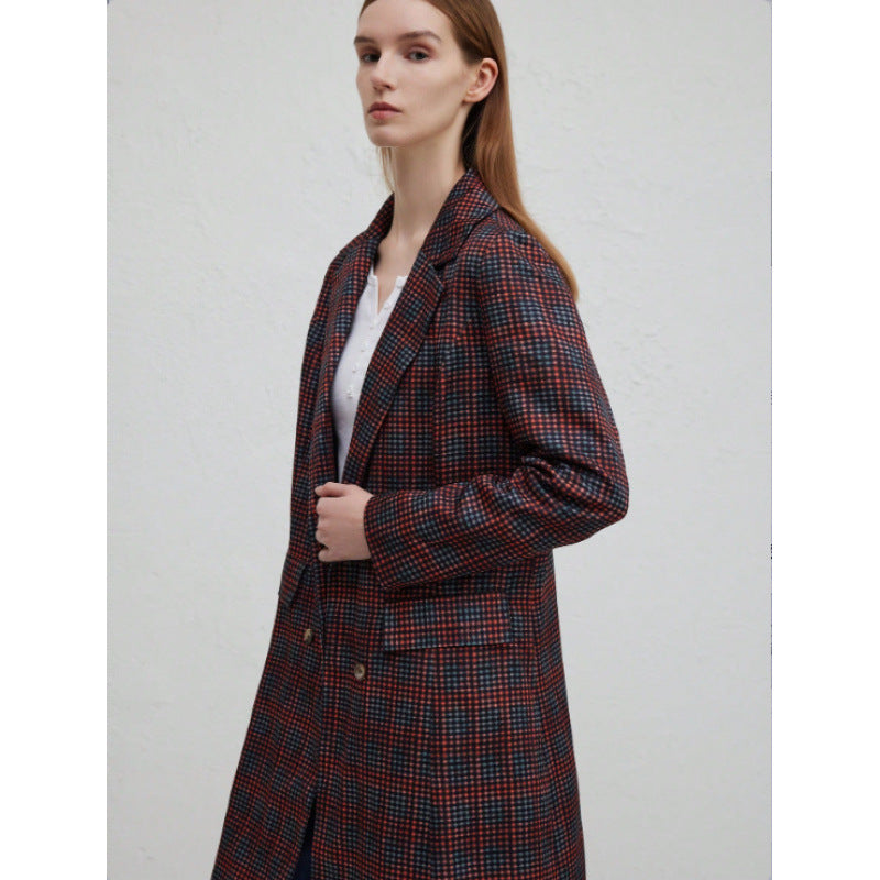 Dam Blazer med rutmönster och snygg design Mirla-Eva Jonsson