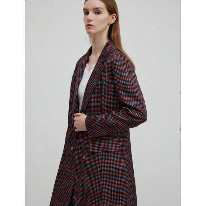 Dam Blazer med rutmönster och snygg design Mirla-Eva Jonsson