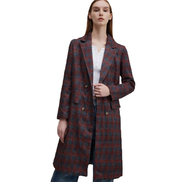 Dam Blazer med rutmönster och snygg design Mirla-Eva Jonsson