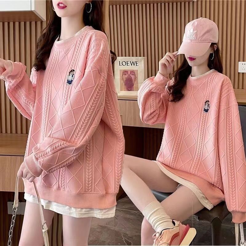 Dam Cozy Knit Tröja med Kabelmönster Mirla-Eva Jonsson