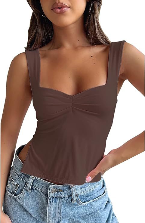 Dam Crop-Top med fyrkantig hals Mirla-Eva Jonsson