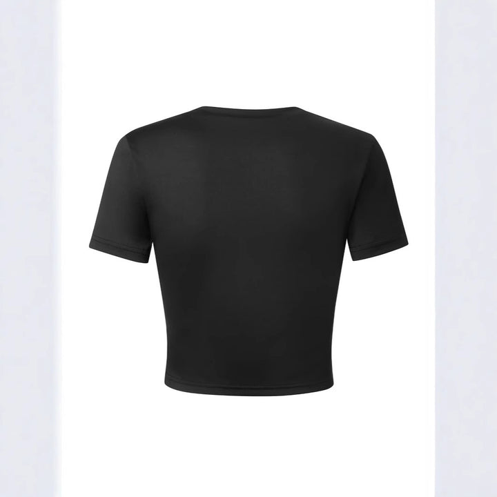 Dam Cropped T-shirt med inspirerande text Mirla-Eva Jonsson