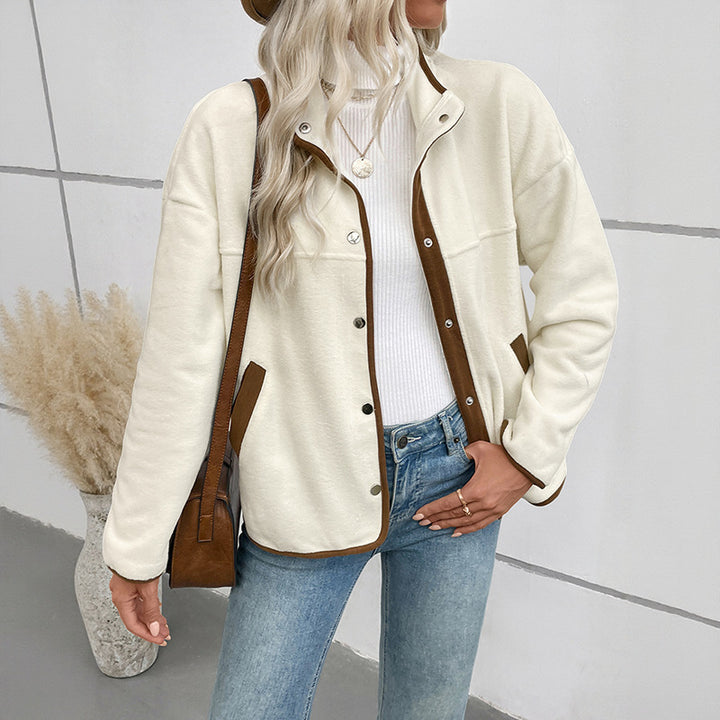 Dam Damen fleecejacka med kontrasterande detaljer Eva Jonsson-Eva Jonsson