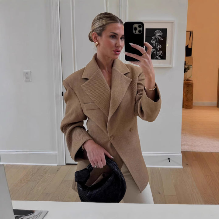 Dam Elegant Dubbelknäppt Blazer i modern skärning Eva Jonsson-Eva Jonsson