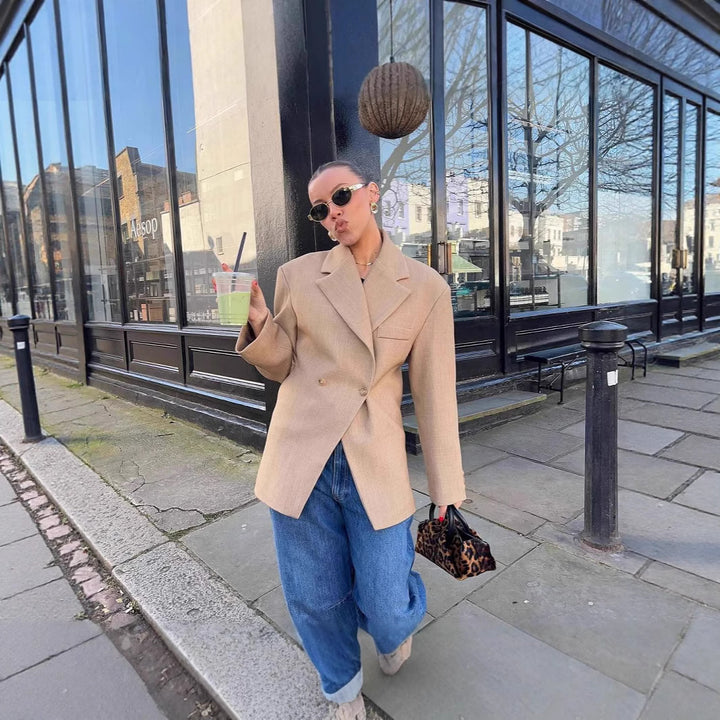 Dam Elegant Dubbelknäppt Blazer i modern skärning Mirla-Eva Jonsson