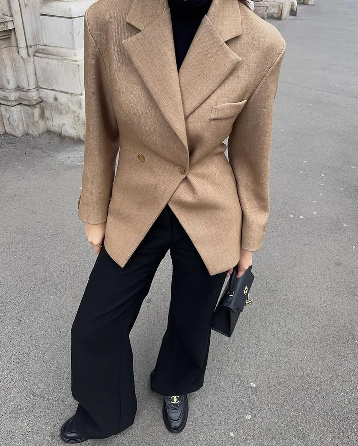 Dam Elegant Dubbelknäppt Blazer i modern skärning Mirla-Eva Jonsson