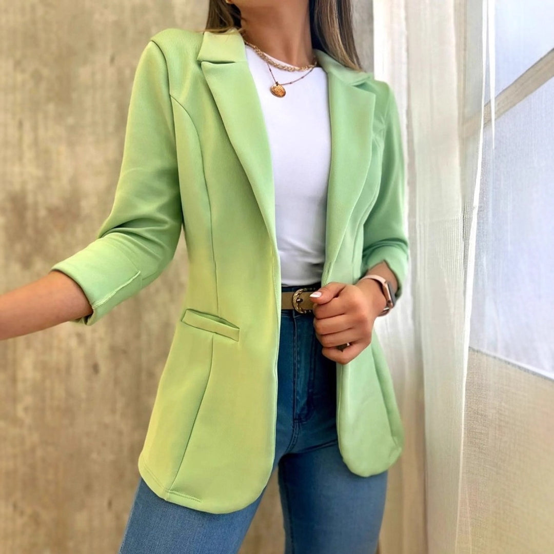 Dam Elegant Softblazer med figursmickrande skärning Eva Jonsson-Eva Jonsson