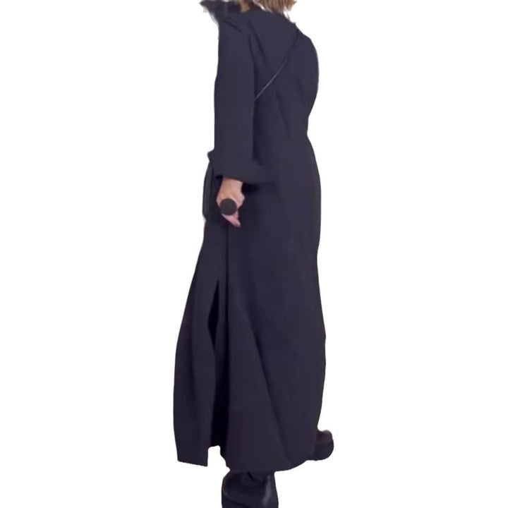 Dam Elegant långskjortklänning med praktiska sidofickor och krage Mirla-Eva Jonsson