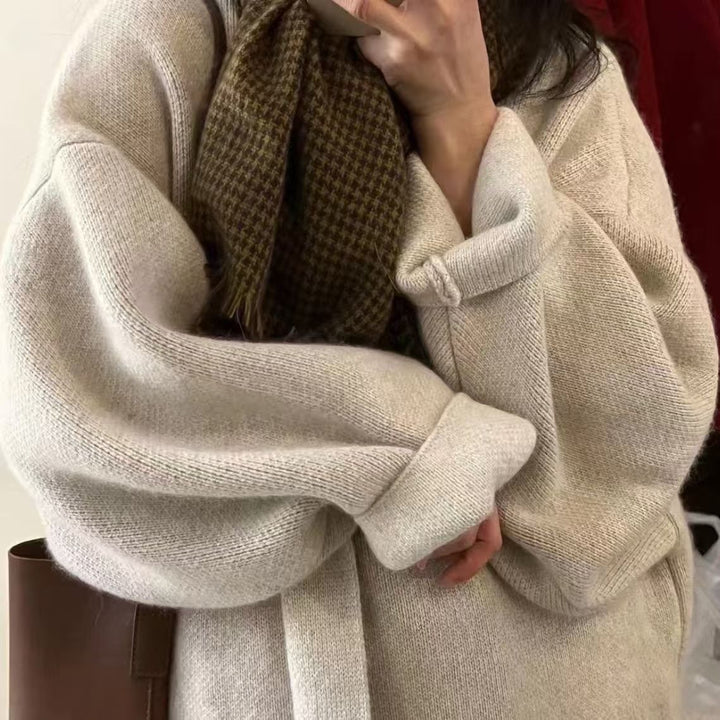 Dam Elegant och Varm Oversized Cardigan Mirla-Eva Jonsson