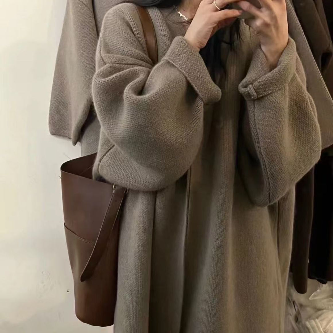 Dam Elegant och Varm Oversized Cardigan Mirla-Eva Jonsson
