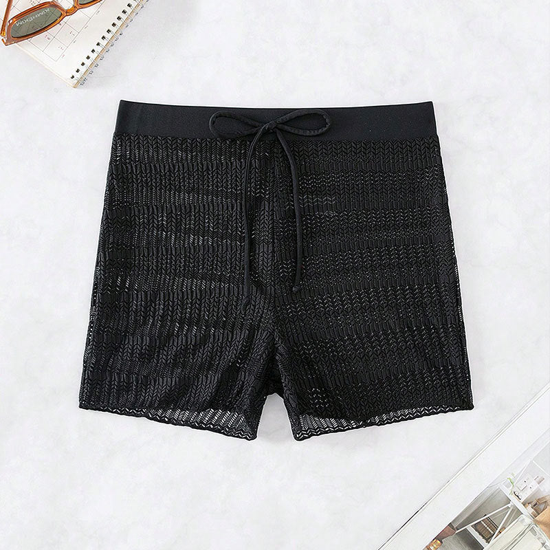 Dam Eleganta Badshorts med transparent nät-design Mirla-Eva Jonsson
