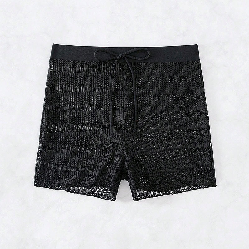 Dam Eleganta Badshorts med transparent nät-design Mirla-Eva Jonsson
