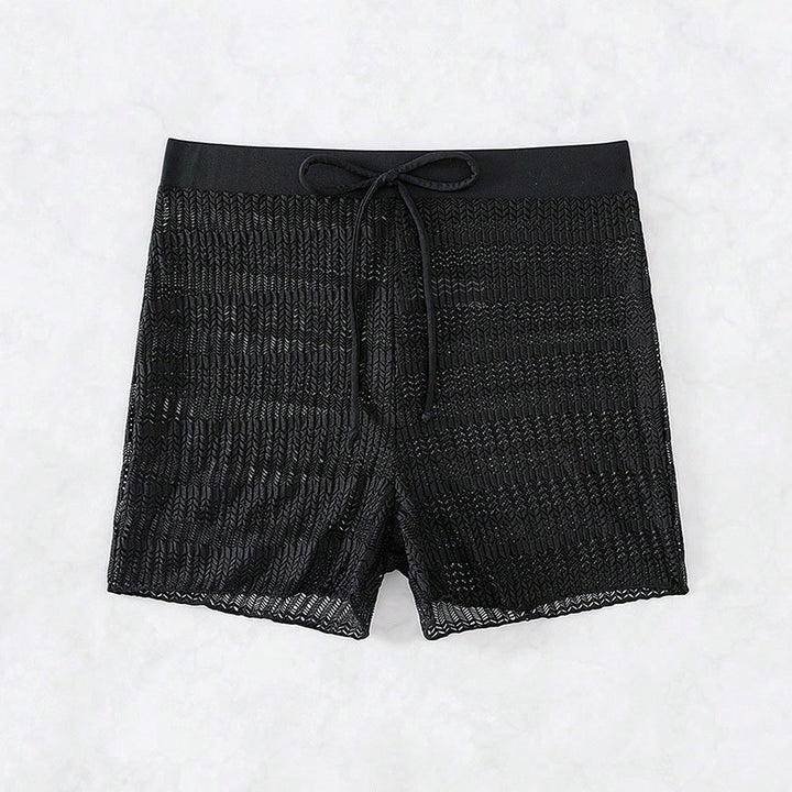 Dam Eleganta Badshorts med transparent nät-design Mirla-Eva Jonsson