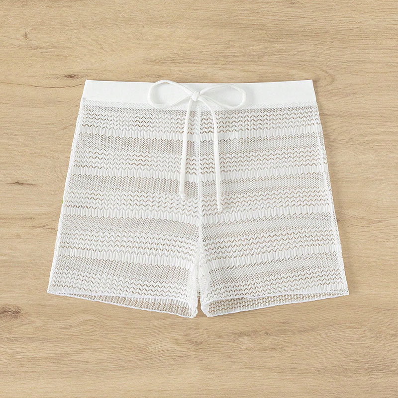 Dam Eleganta Badshorts med transparent nät-design Mirla-Eva Jonsson