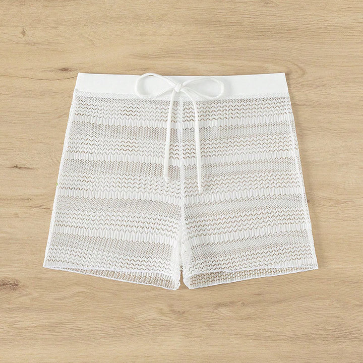 Dam Eleganta Badshorts med transparent nät-design Mirla-Eva Jonsson
