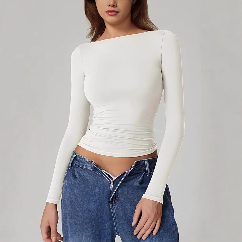 Dam Eleganta långärmade basic-topp Mirla-Eva Jonsson