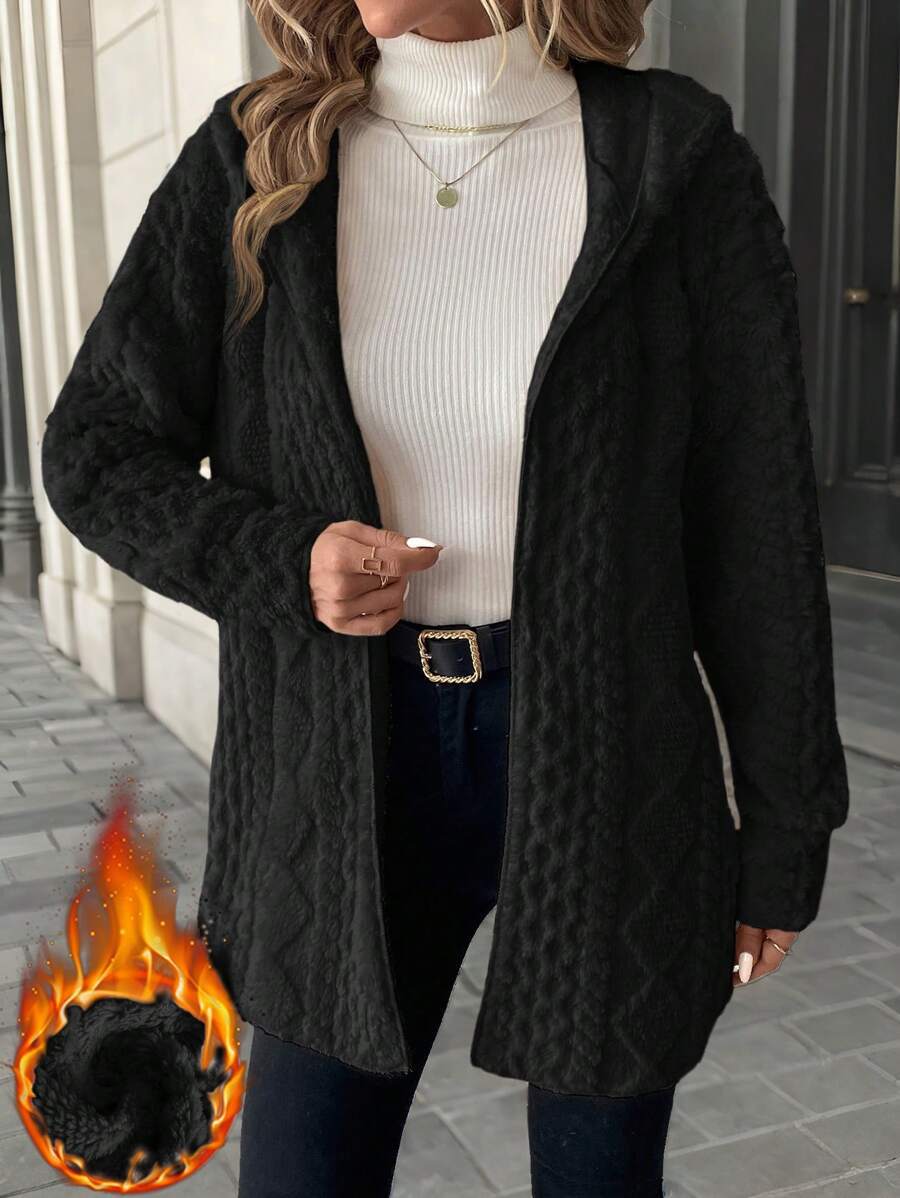 Dam Fleecejacka med lyxig sammetliknande känsla Mirla-Eva Jonsson