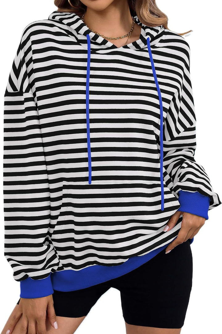 Dam Gestelad Hoodie med Stilig Känguruficka Mirla-Eva Jonsson