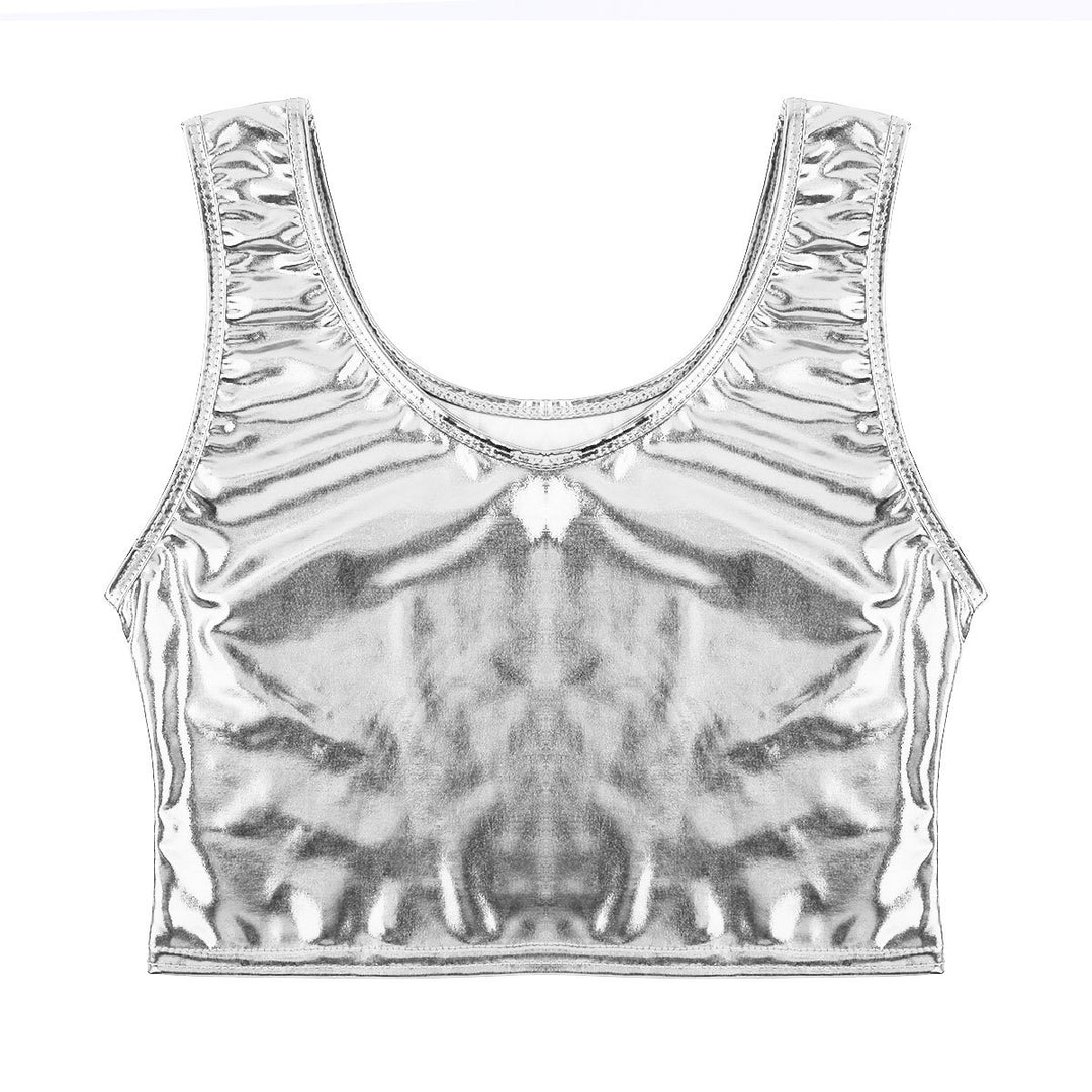 Dam Glänsande Crop Top i Modern Stil Mirla-Eva Jonsson