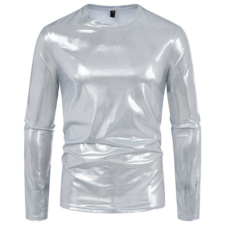 Dam Glänsande Långärmad T-shirt i högkvalitativt material Mirla-Eva Jonsson