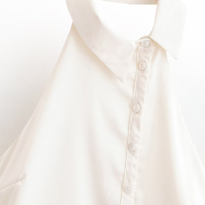 Dam Hängande blus med elegant knapprad Mirla-Eva Jonsson