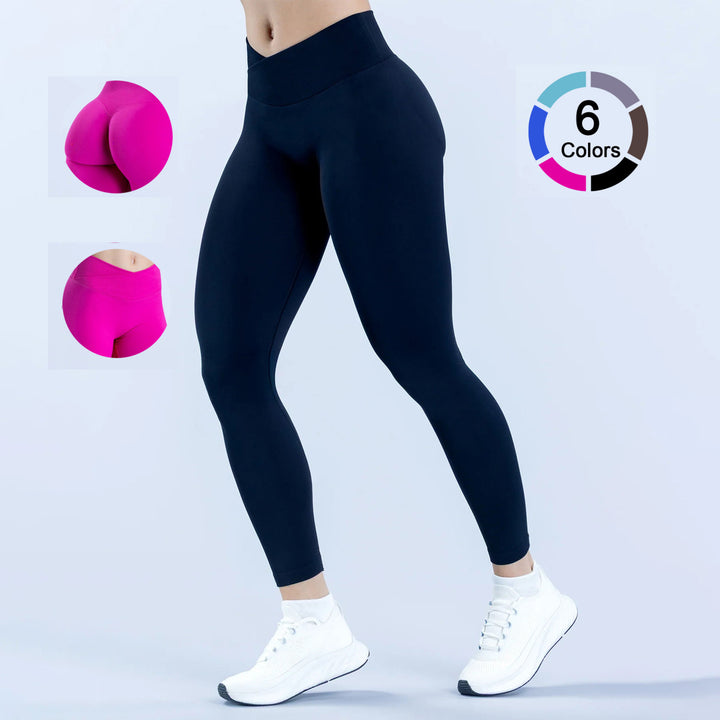 Dam High-Waist Sportleggings med figursydd passform och andningsbart material Mirla-Eva Jonsson