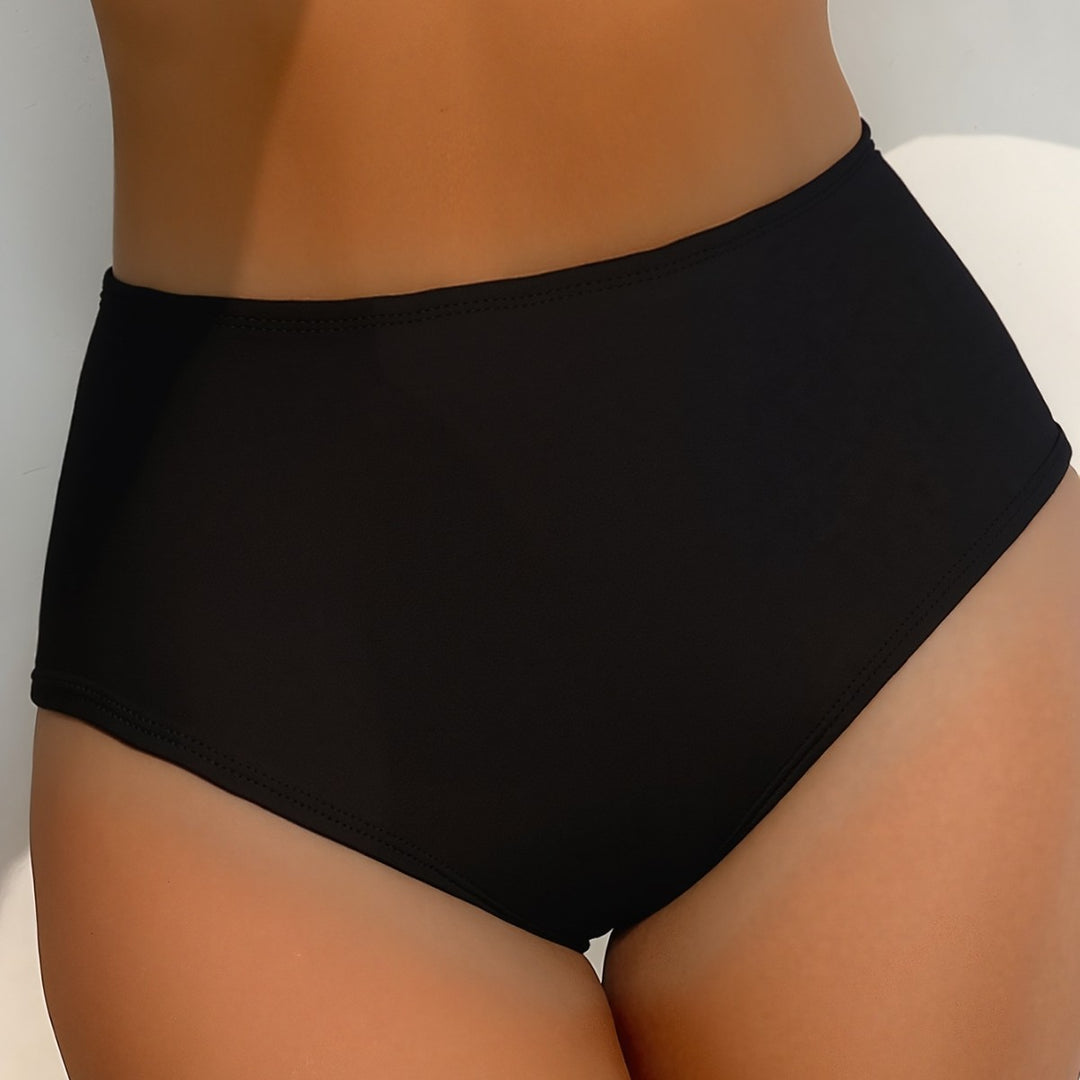 Dam High-waisted bikini bottom with versatile gathering element and figure-shaping cut Mirla-Eva Jonsson