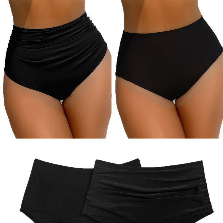 Dam High-waisted bikini bottom with versatile gathering element and figure-shaping cut Mirla-Eva Jonsson