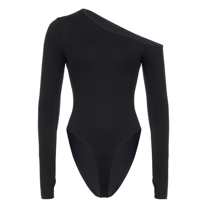 Dam Hö långärmad bodysuit med snygg off-shoulder design och figurnära siluett Mirla-Eva Jonsson