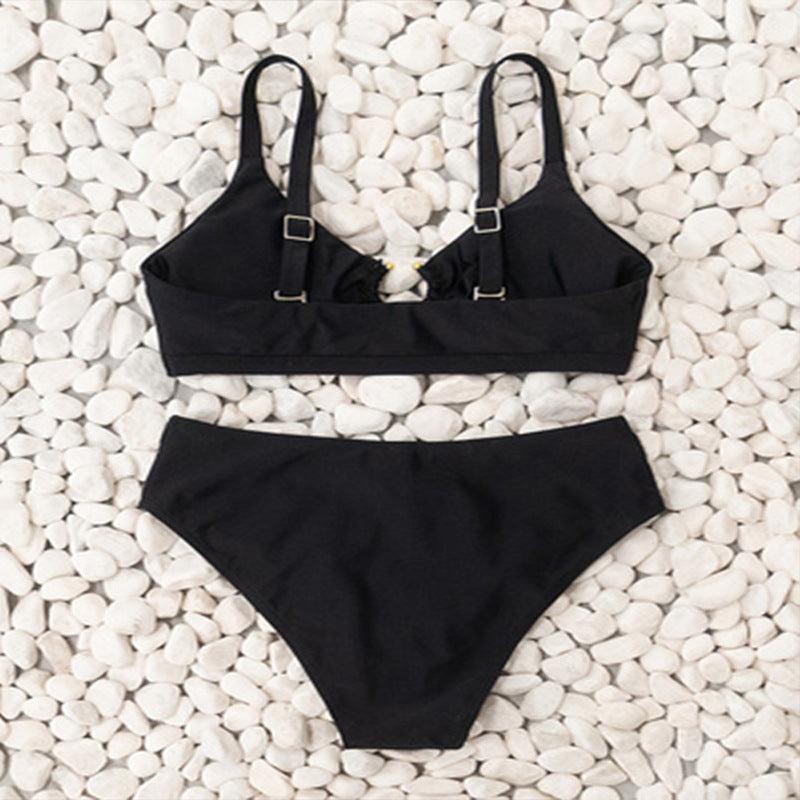 Dam Högmidjad bikini med ringdetalj Mirla-Eva Jonsson