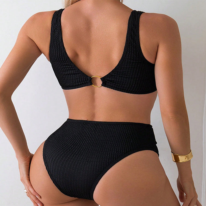 Dam Högt skuren bikini-set med ringdetalj Mirla-Eva Jonsson