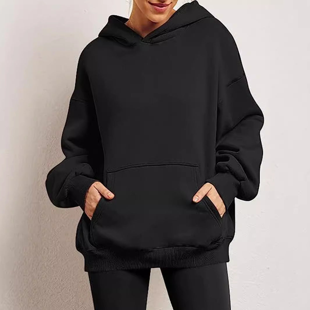 Dam Hoodies i oversized stil med praktiska kängurufickor Mirla-Eva Jonsson